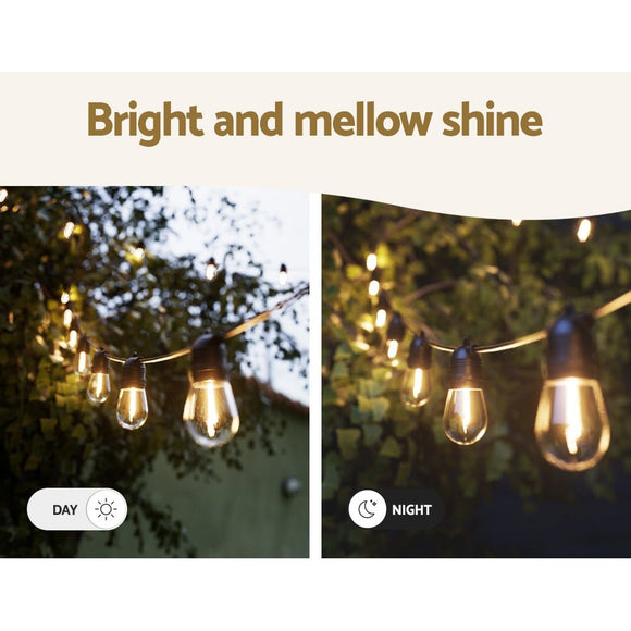 41m Festoon Lights Christmas Fairy String Lights Outdoor Party Garden Decor - RnR Galore