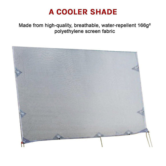 4.3m Caravan Privacy Screen Side Sunscreen Sun Shade for 15' Roll Out Awning - RnR Galore