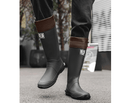 44 Black Foldable Knee - High Rain Boots - Packable Waterproof Non - Slip Wellies for Travel & Festivals - RnR Galore