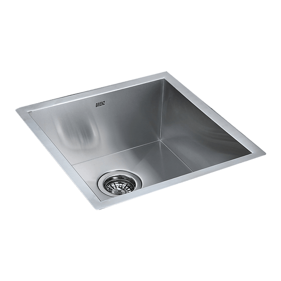 440x440mm Handmade Stainless Steel Undermount / Topmount Kitchen Laundry Sink with Waste - RnR Galore
