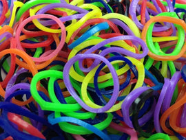 4800 LOOM BANDS Rubber Refill Kit DIY Magical Bracelet 192 S Clips 16 Hooks BULK - Rainbow - RnR Galore