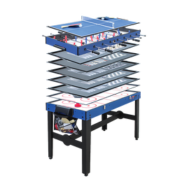 4FT 12 - in - 1 Combo Games Tables Foosball Soccer Basketball Hockey Pool Table Tennis - RnR Galore