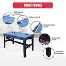 4FT 12 - in - 1 Combo Games Tables Foosball Soccer Basketball Hockey Pool Table Tennis - RnR Galore