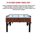 4FT 3 - in - 1 Games Foosball Soccer Hockey Pool Table - RnR Galore