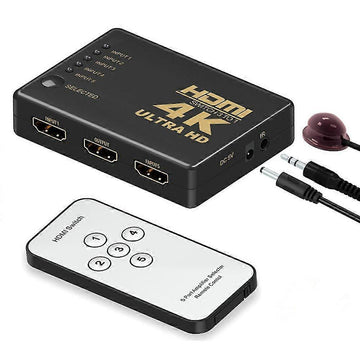 4K HDMI Switch 5 Port with Remote Control - RnR Galore