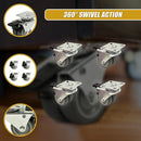 4x 2 Inch Heavy Duty Swivel Castor Wheels 50mm Brake - RnR Galore