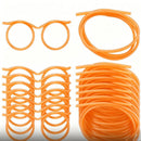 5 - Pack Round Glasses - Shaped Straw, PETG, Food - Grade, Odorless, Reusable, Cute & Funny Novelty Straw - RnR Galore