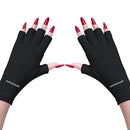 5 - Pair Pink UV Protection Fingerless Gloves for Nail Art Curing and Cycling Sun Protection - Made of Nylon/Spandex, Manicure Hand Care - RnR Galore