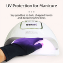 5 - Pair Purple UV Protection Fingerless Gloves for Nail Art Curing and Cycling Sun Protection - Made of Nylon/Spandex, Manicure Hand Care - RnR Galore