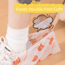 50 Pieces Thickened Non - Woven Disposable Shoe Covers (Orange Bear) – Universal Fit (EU Size 34 - 45) for Guests & Floor Protection - RnR Galore
