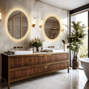 500x700mm LED Bathroom Mirror Oval Dimmable Anti - Fog - RnR Galore