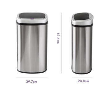 50L Stainless Steel Motion Sensor Rubbish Bin - RnR Galore