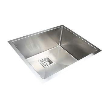 550x455mm Handmade 1.5mm Stainless Steel Undermount / Topmount Kitchen Sink with Square Waste - RnR Galore