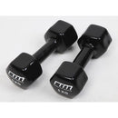 5kg Dumbbells Pair PVC Hand Weights Rubber Coated - RnR Galore