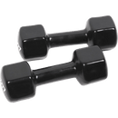 5kg Dumbbells Pair PVC Hand Weights Rubber Coated - RnR Galore