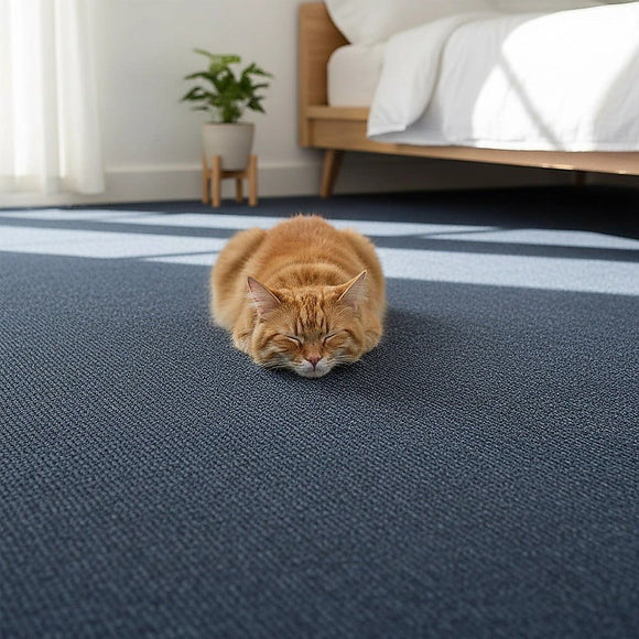 5m2 Box of Premium Carpet Tiles Commercial Domestic Office Heavy Use Flooring Blue - RnR Galore
