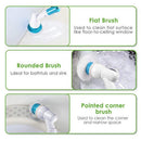 5PCS Rechargeable Spin Scrubber Electric Turbo Scrub Cleaning Brush Cordless Kit - RnR Galore