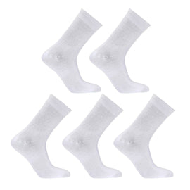 5X Rexy 3D Seamless Crew Socks Large Slim Breathable WHITE - RnR Galore