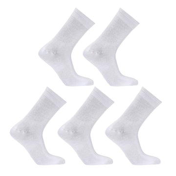 5X Rexy 3D Seamless Crew Socks Large Slim Breathable WHITE - RnR Galore