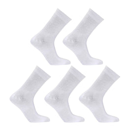 5X Rexy 3D Seamless Crew Socks Medium Slim Breathable WHITE - RnR Galore