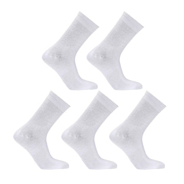 5X Rexy 3D Seamless Crew Socks Medium Slim Breathable WHITE - RnR Galore
