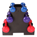 6 - Piece Dumbbell Set with Storage Rack for Home Gym Training - RnR Galore