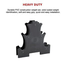 6 - Piece Dumbbell Set with Storage Rack for Home Gym Training - RnR Galore