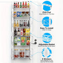 6 Tier Adjustable Baskets Over Door Pantry Organiser for Home Kitchen - RnR Galore