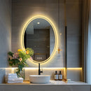 600x800mm LED Bathroom Mirror Oval Anti - Fog Dimmable - RnR Galore