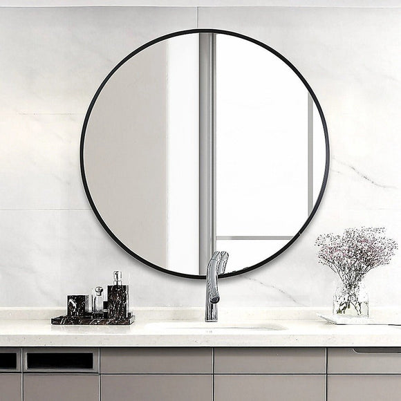 60cm Round Wall Mirror Bathroom Makeup Mirror by Della Francesca - RnR Galore