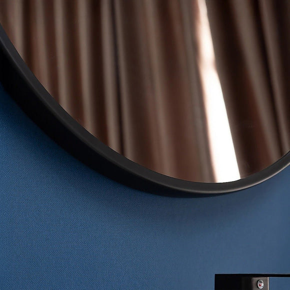 60cm Round Wall Mirror Bathroom Makeup Mirror by Della Francesca - RnR Galore