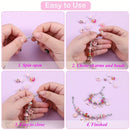 67PCS Purple DIY Charm Necklace & Bracelet Making Kit - Creative Jewelry Craft Set with Colorful Drip Oil Pendants & Metal Beads - RnR Galore