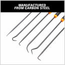 6Pc Extra Long Pick and Hook Set O Ring Seal Puller Remover Fuse Wire Scribe - RnR Galore