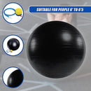 75cm Static Strength Exercise Stability Ball with Pump - RnR Galore