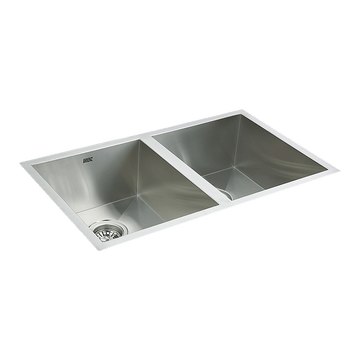 770x450mm Handmade Stainless Steel Undermount / Topmount Kitchen Sink with Waste - RnR Galore