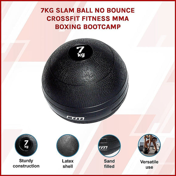 7kg Slam Ball No Bounce Crossfit Fitness MMA Boxing BootCamp - RnR Galore