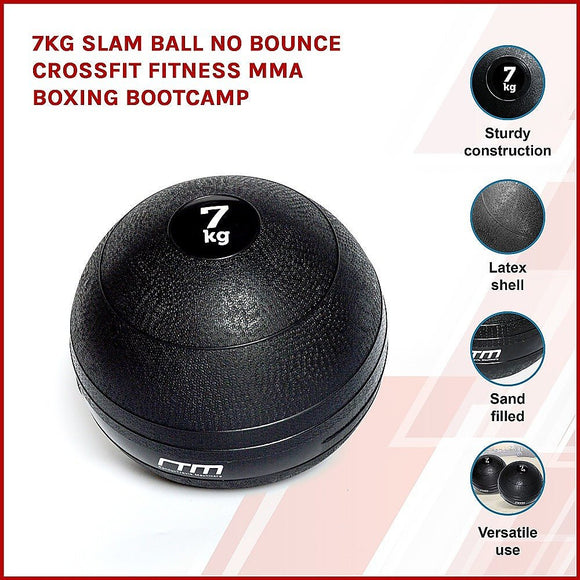 7kg Slam Ball No Bounce Crossfit Fitness MMA Boxing BootCamp - RnR Galore