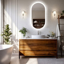 800x500mm LED Bathroom Mirror Oval Anti - Fog Dimmable Wall Mount - RnR Galore