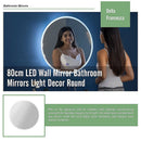 80cm LED Wall Mirror Bathroom Mirrors Light Decor Round - RnR Galore