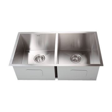 820x457mm Handmade Stainless Steel Undermount / Topmount Kitchen Laundry Sink with Waste - RnR Galore