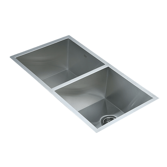 820x457mm Handmade Stainless Steel Undermount / Topmount Kitchen Laundry Sink with Waste - RnR Galore