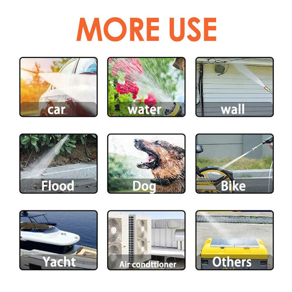 88V Cordless Electric High Pressure Washer Water Spray Gun Car Cleaner 2 Battery - RnR Galore