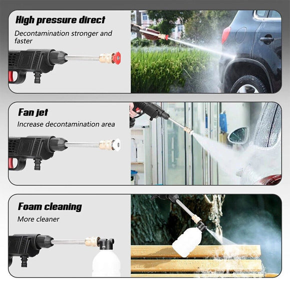 88V Cordless Electric High Pressure Washer Water Spray Gun Car Cleaner 2 Battery - RnR Galore