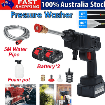 88V Cordless Electric High Pressure Washer Water Spray Gun Car Cleaner 2 Battery - RnR Galore