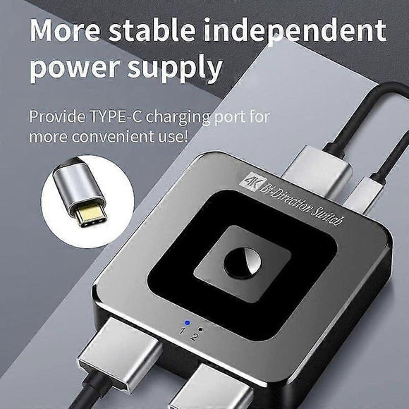 8K 60Hz / 4K 120Hz HDMI Switch 2.1 Bi - Directional 2 In 1 Out for PS4/5 TV Box - RnR Galore