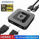 8K 60Hz / 4K 120Hz HDMI Switch 2.1 Bi - Directional 2 In 1 Out for PS4/5 TV Box - RnR Galore
