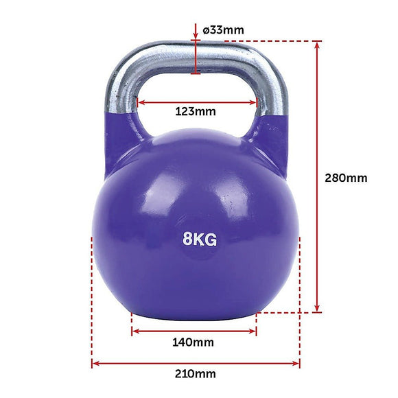 8KG, 12KG, 16KG Pro - Grade Steel KettleBell Set - RnR Galore