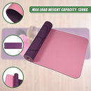 8mm TPE Yoga Mat Exercise Fitness Gym Pilates Non Slip Dual Layer - RnR Galore