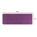 8mm TPE Yoga Mat Exercise Fitness Gym Pilates Non Slip Dual Layer - RnR Galore