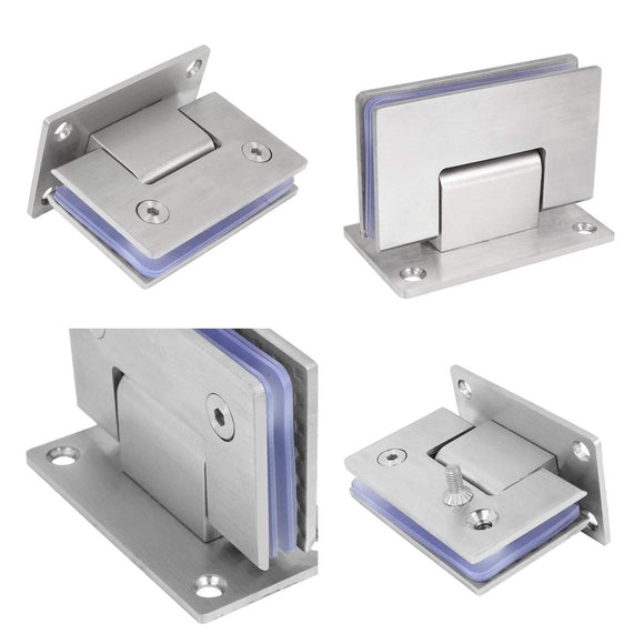 90 Degree Glass Door Cupboard Showcase Cabinet Clamp Glass Shower Doors Hinge 304 Steel - RnR Galore